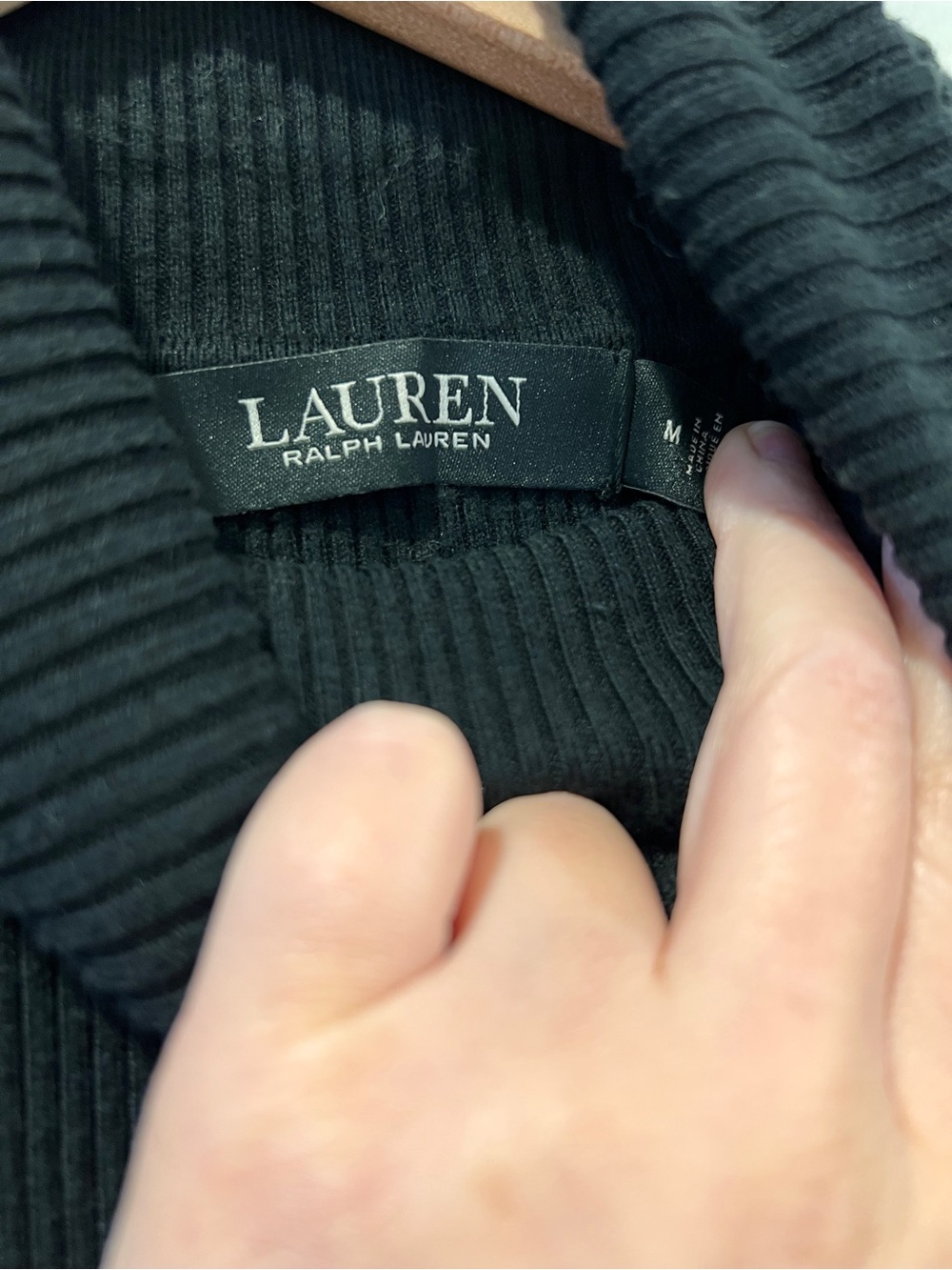 Lauren Ralph Lauren Amanda Ribbed Roll Neck Jumper - Picture 3 of 6